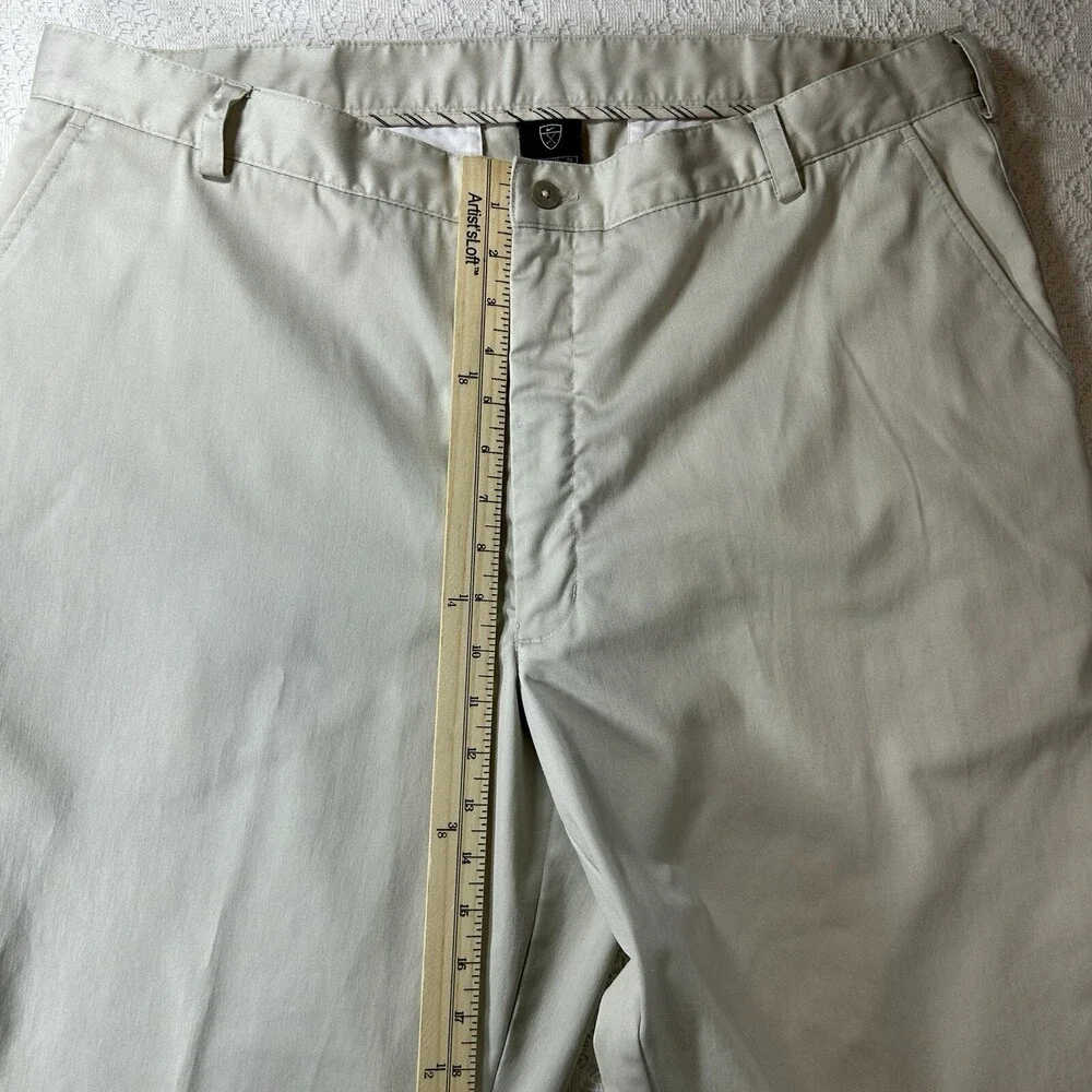 Nike Men's Golf Pants Size 40x32 Khaki Dri-Fit RN#56323 Preppy Dress